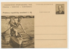 Postal stationery Czechoslovakia 1955