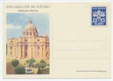 Postal stationery Vatican 1953
