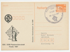 Postal stationery Germany / DDR 1987