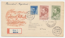 Registered Cover / Postmark Czechoslovakia 1950