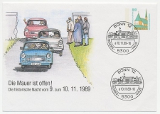 Postal stationery / Postmark Germany 1989