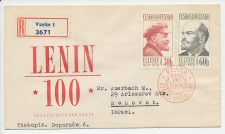 Registered Cover / Postmark  Czechoslovakia 1970