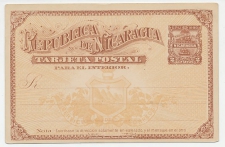 Postal stationery Nicaragua 1890