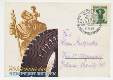 Illustrated card Austria 1956