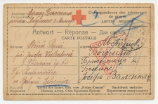 POW - Red Cross Reply card 1916