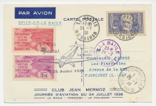 FFC / First Flight Card France 1938