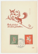 Maximum card Saarland / Germany 1958