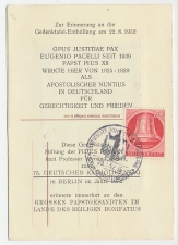 Fabrics Postcard / Postmark Germany 1952