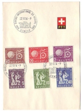 FDC Card International Labour Organization Switzerland 1956