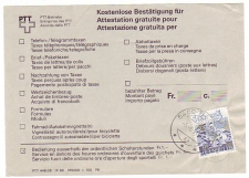 Confirmation form Switzerland 1991