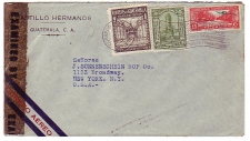 Censored cover Guatemala - USA 1943