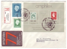 Registered Cover / Label / Postmark Netherlands 1977