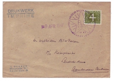 Cover / Postmark Netherlands 1947