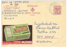 Publibel - Postal stationery Belgium 1966
