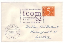 Cover / Postmark Netherlands 1962