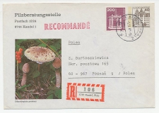 Registered Postal stationery  Germany 1980