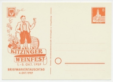 Postal stationery  Germany 1959
